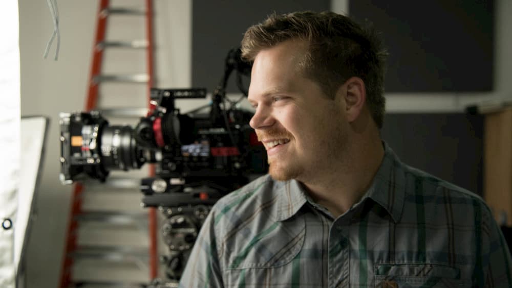 william dejessa dp in front of filmmaking camera