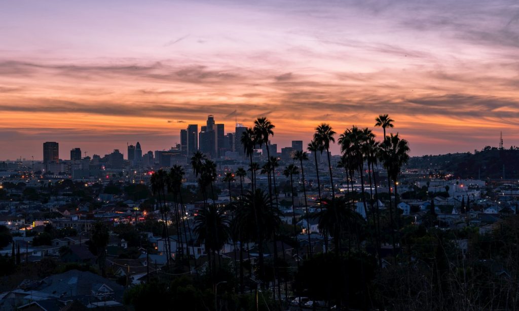 los Angeles skyline hollywood