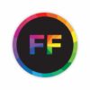 "FF" Logo Sticker - Image 2