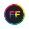 "FF" Logo Sticker - Image 3