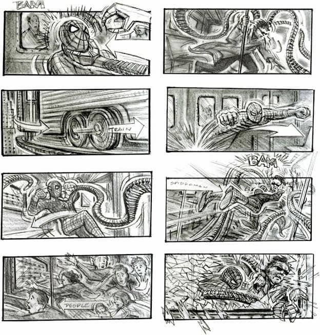 sam raimi storyboard