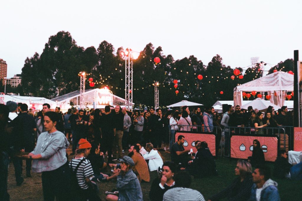 crowd at a festival the film fund